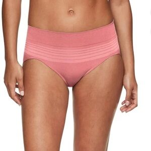 Warner's Pink Seamless Hipster Panties Dig-Free size XL/8 new